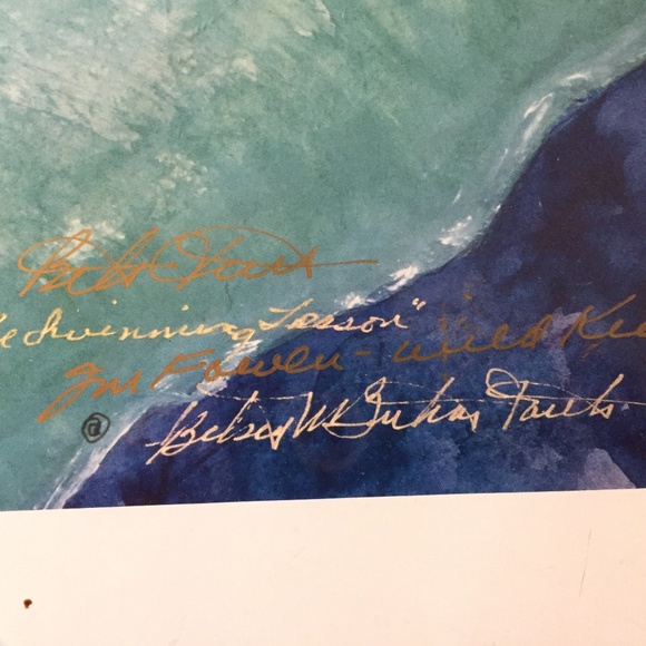 WHERE'S THE BEACH PENGUINS JIM AND BETSEY BURNHAM FOWLER SIGNED PRINT 1991 - Picture 5 of 6